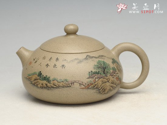 紫砂壶图片：倒把西施 - 宜兴紫砂壶网