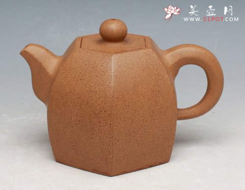 紫砂壶图片：六方秦权 - 宜兴紫砂壶网