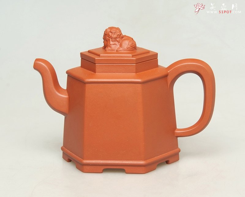 紫砂壶图片：六方醒狮 - 宜兴紫砂壶网