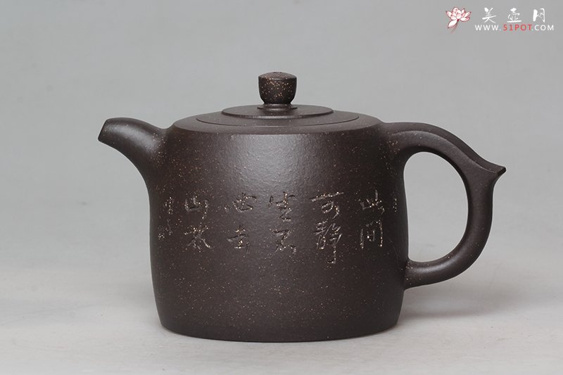 紫砂壶图片：井栏（紫玉金砂） - 宜兴紫砂壶网