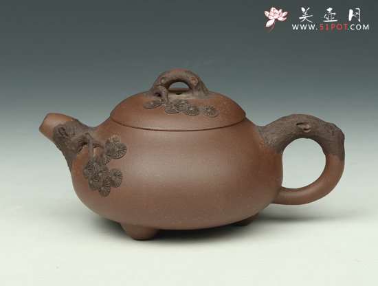 紫砂壶图片：景舟石瓢（松） - 宜兴紫砂壶网