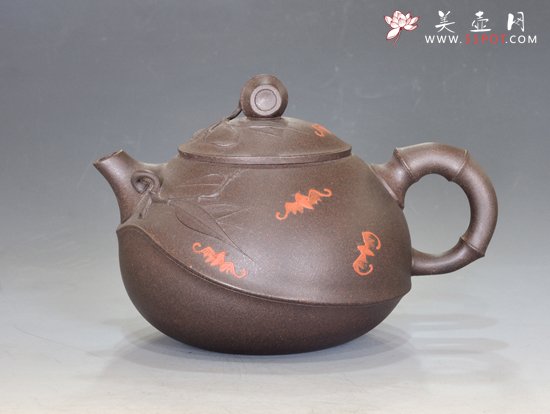 紫砂壶图片：五福祝寿 - 宜兴紫砂壶网