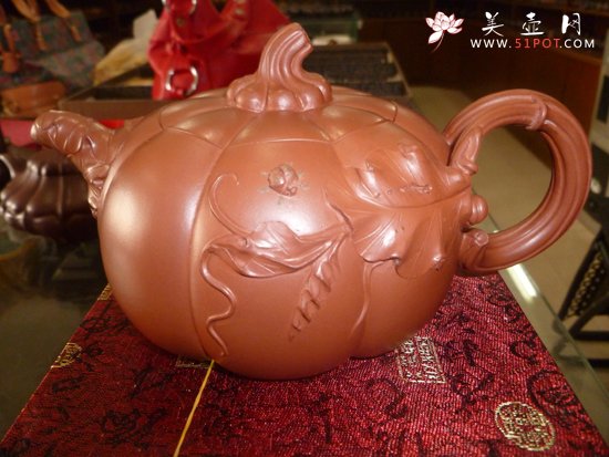 紫砂壶图片：南瓜 - 宜兴紫砂壶网