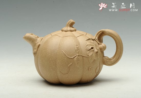紫砂壶图片：南瓜壶 - 宜兴紫砂壶网