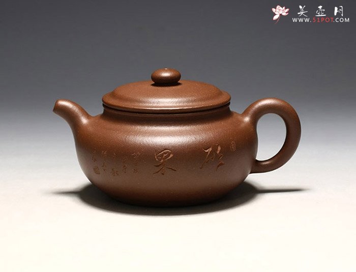 紫砂壶图片：扁古壶 - 宜兴紫砂壶网
