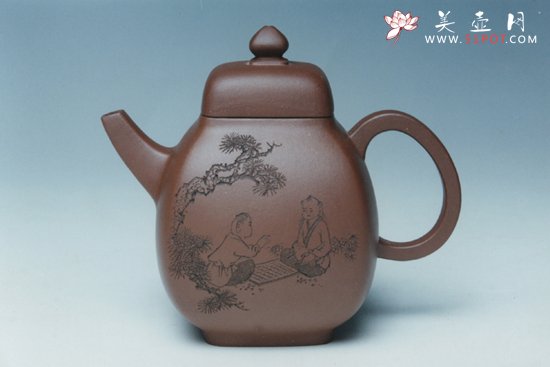 紫砂壶图片：韵方（清水泥) - 宜兴紫砂壶网