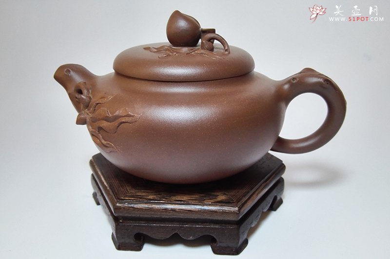 紫砂壶图片：寿桃 - 宜兴紫砂壶网