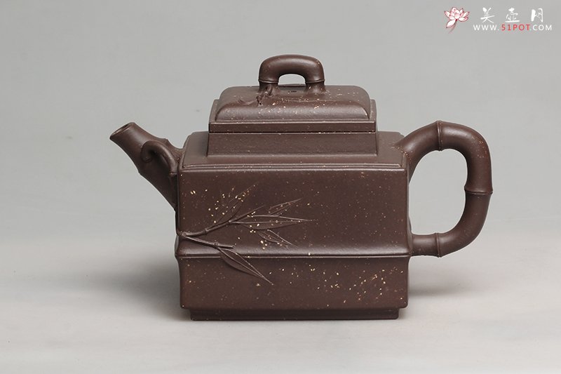 紫砂壶图片：长方竹节 - 宜兴紫砂壶网