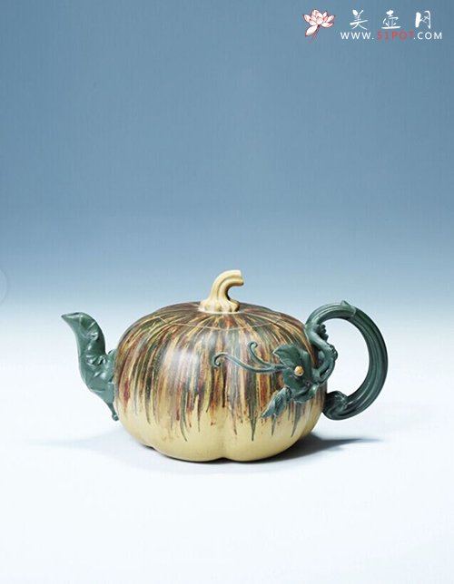 紫砂壶图片：七彩南瓜 - 宜兴紫砂壶网