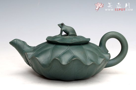 紫砂壶图片：荷叶青蛙 - 宜兴紫砂壶网