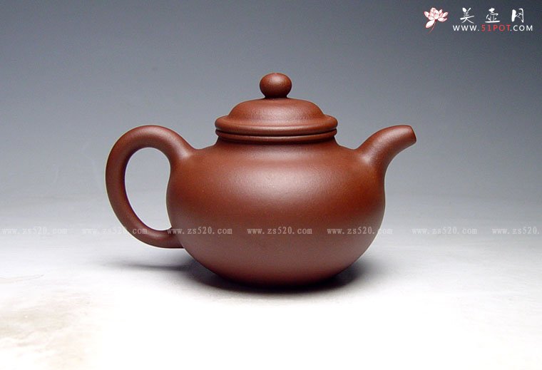 紫砂壶图片：全手工《掇球》泥料：原矿底糟青 容量：450cc 成型：全手工制作 - 宜兴紫砂壶网