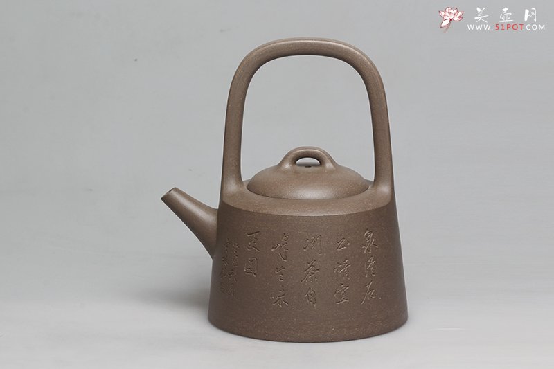 紫砂壶图片：曼生提梁 - 宜兴紫砂壶网