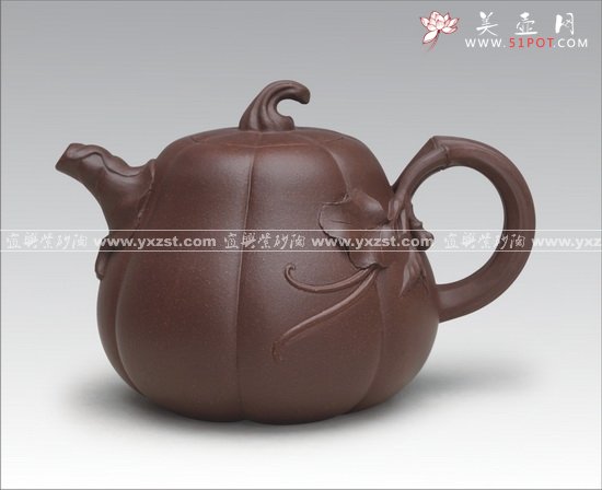紫砂壶图片：小南瓜 - 宜兴紫砂壶网