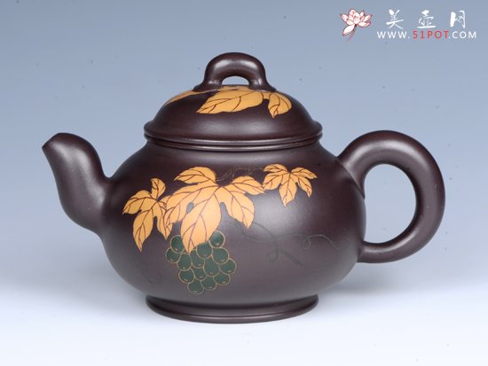 紫砂壶图片：葡萄壶 - 宜兴紫砂壶网