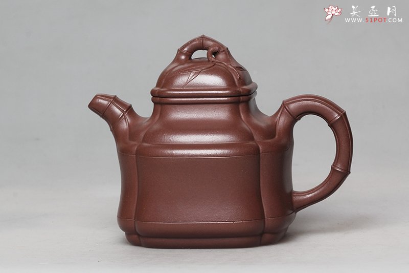 紫砂壶图片：四方竹鼎 - 宜兴紫砂壶网