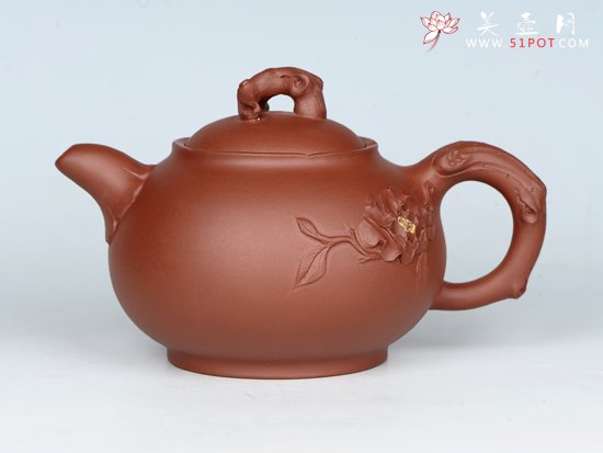紫砂壶图片：国花壶 - 宜兴紫砂壶网