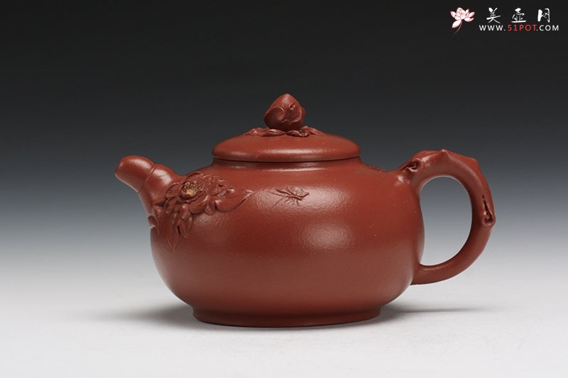 紫砂壶图片：富贵花开 - 宜兴紫砂壶网
