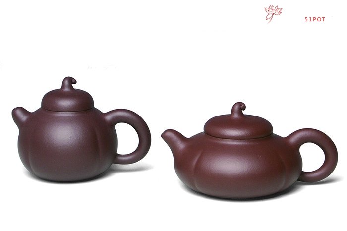 紫砂壶图片：高矮金瓜 - 宜兴紫砂壶网