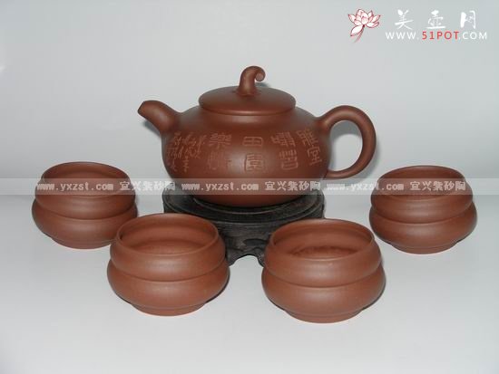 紫砂壶图片：葫芦茶具 - 宜兴紫砂壶网