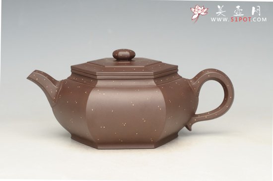 紫砂壶图片：大彬六方12000元 - 宜兴紫砂壶网