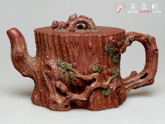 紫砂壶图片：松椿  480cc - 宜兴紫砂壶网