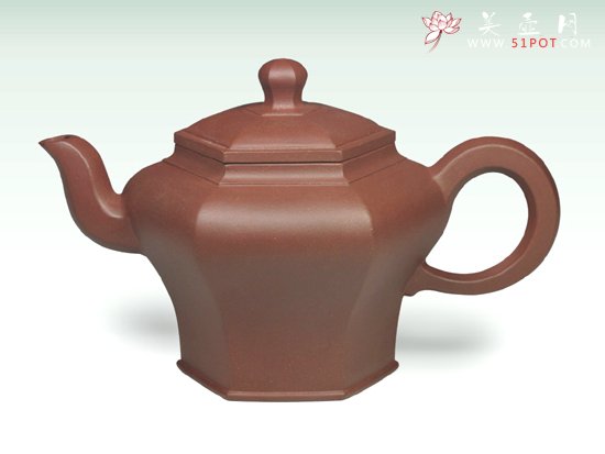 紫砂壶图片：六方美人 - 宜兴紫砂壶网