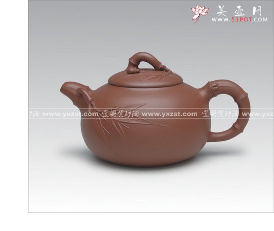 紫砂壶图片：竹报平安 - 宜兴紫砂壶网