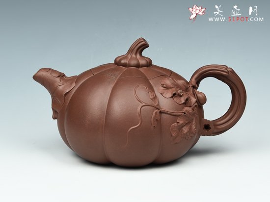 紫砂壶图片：南瓜 - 宜兴紫砂壶网