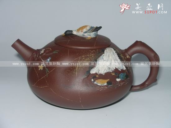 紫砂壶图片：山之春色 - 宜兴紫砂壶网