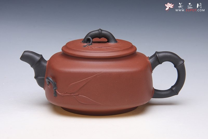 紫砂壶图片：双色方竹 - 宜兴紫砂壶网