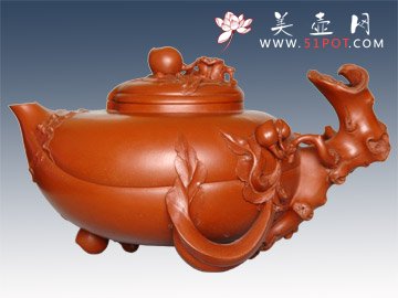 紫砂壶图片：圣桃 - 宜兴紫砂壶网