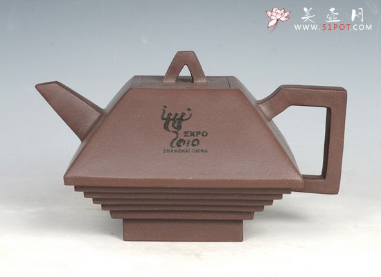 紫砂壶图片：中国馆壶 - 宜兴紫砂壶网