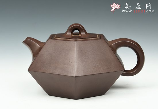紫砂壶图片：六方合斗 - 宜兴紫砂壶网