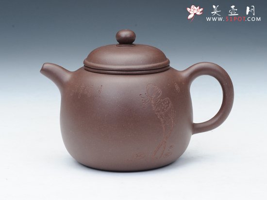 紫砂壶图片：莲子 - 宜兴紫砂壶网