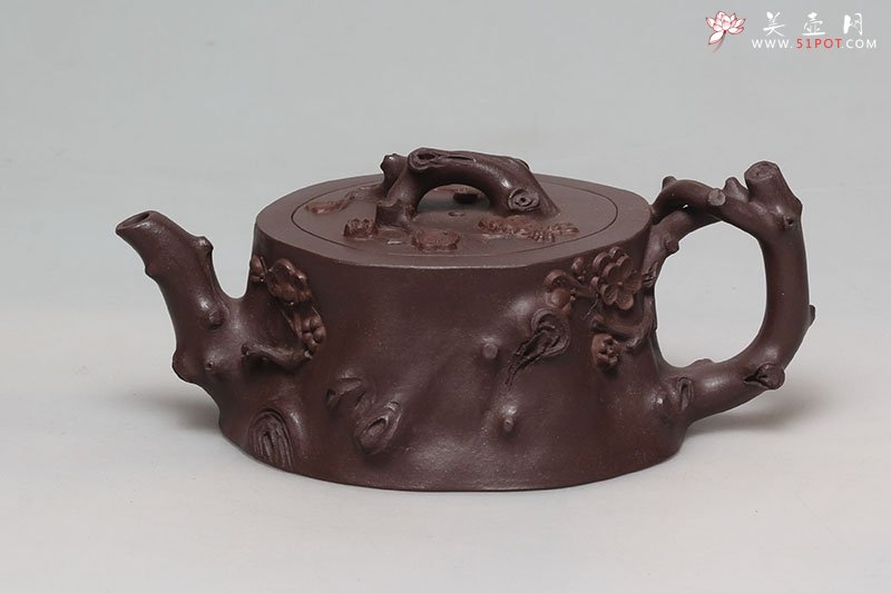 紫砂壶图片：双色梅桩 - 宜兴紫砂壶网