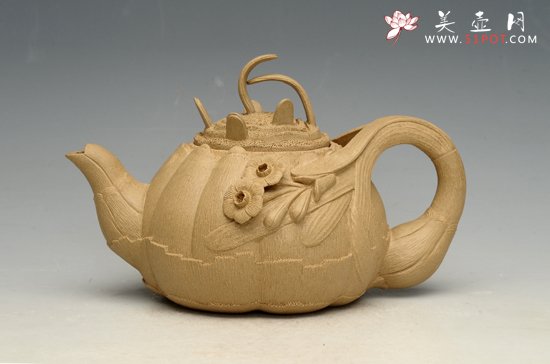 紫砂壶图片：水仙花 - 宜兴紫砂壶网