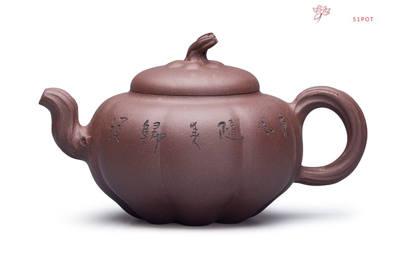 紫砂壶图片：田园系列-倒挂金钟 - 宜兴紫砂壶网