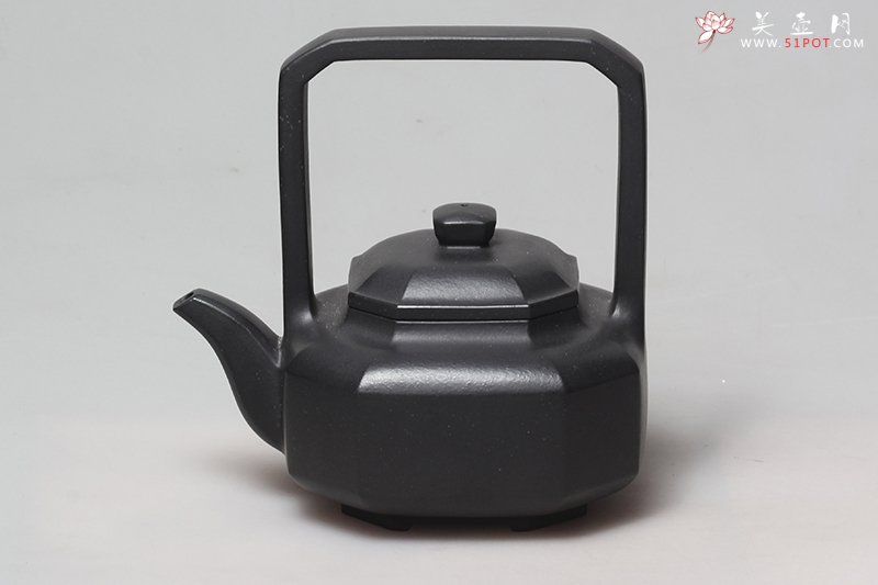 紫砂壶图片：八方提梁 - 宜兴紫砂壶网
