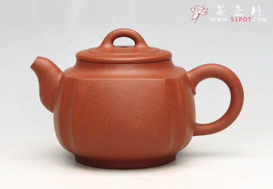 紫砂壶图片：抽角四方 - 宜兴紫砂壶网