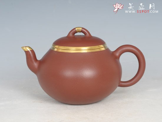 紫砂壶图片：包金福欢 - 宜兴紫砂壶网