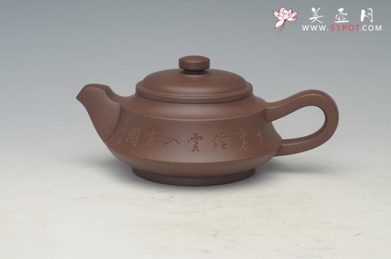 紫砂壶图片：扁石 - 宜兴紫砂壶网