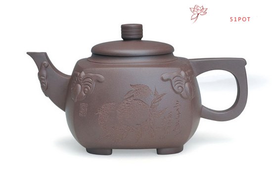 紫砂壶图片：五福临门 - 宜兴紫砂壶网