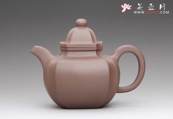 紫砂壶图片：抽角掇球 - 宜兴紫砂壶网