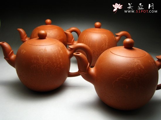紫砂壶图片：四大美女 - 宜兴紫砂壶网