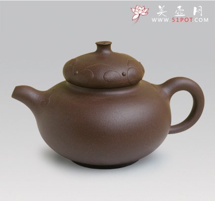 紫砂壶图片：高盖如意 - 宜兴紫砂壶网