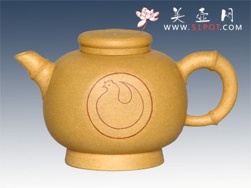 紫砂壶图片：新圆生肖壶200CC - 宜兴紫砂壶网