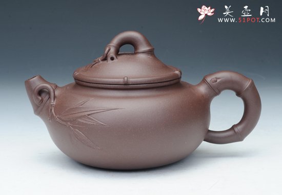 紫砂壶图片：道洪竹节 - 宜兴紫砂壶网