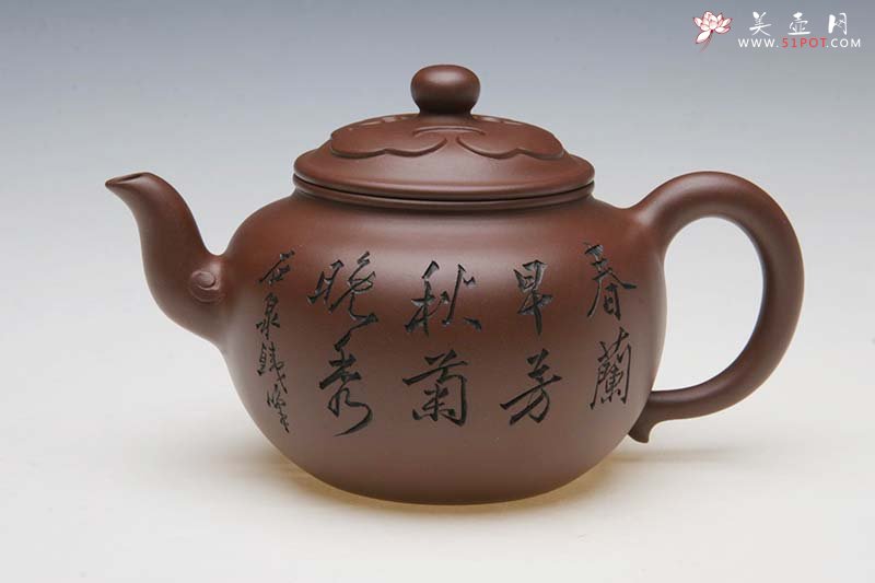 紫砂壶图片：如意莲子 - 宜兴紫砂壶网