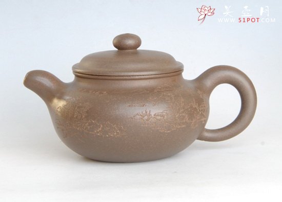 紫砂壶图片：青灰泥仿古 - 宜兴紫砂壶网