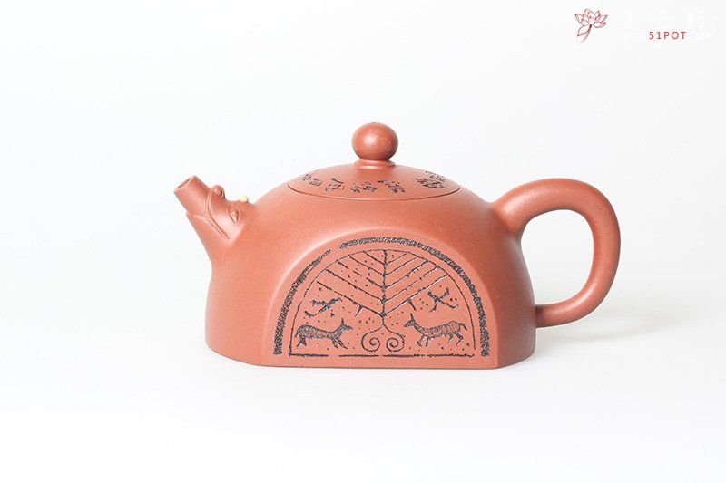 紫砂壶图片：神龙瓦当 - 宜兴紫砂壶网